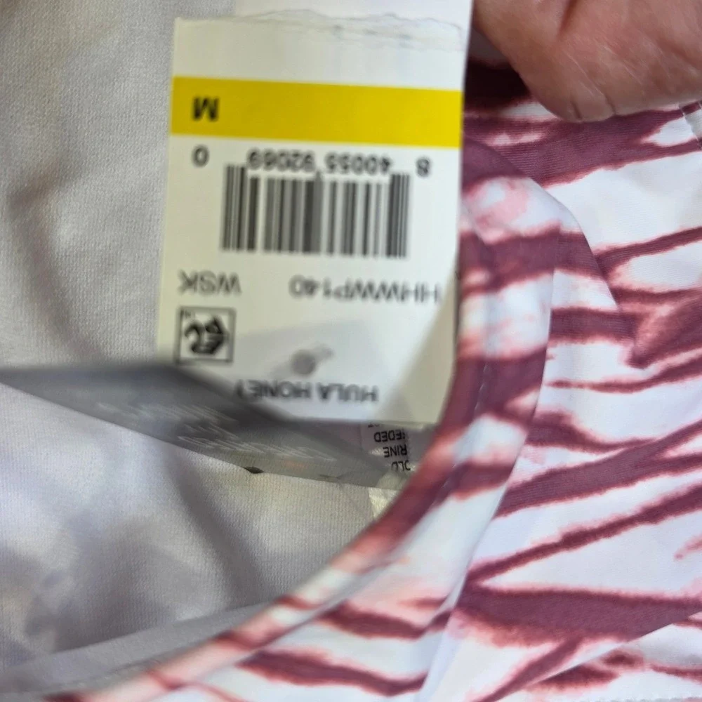 Lot 3 NWT California Waves Hula Honey Bikini Bottoms Red Striped Tie Dye S M